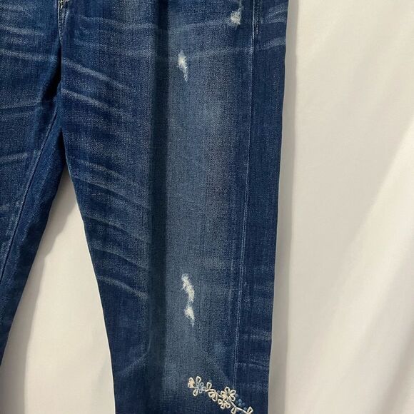 Lucky Brand Sienna Slim Boyfriend Distressed Jeans Size 10/30 - Picture 5 of 10